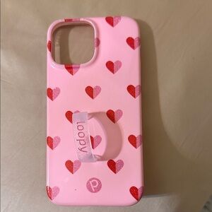 Loopy Case Red and Pink Heart Phone Case for iPhone 13 Pro Max